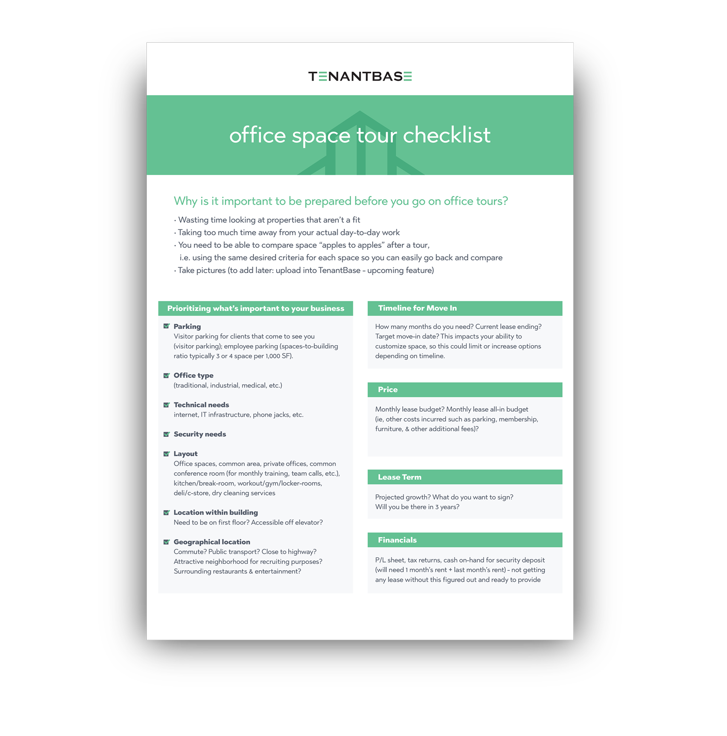 office tour guidelines